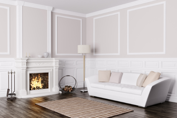 Wall treatments online for living room